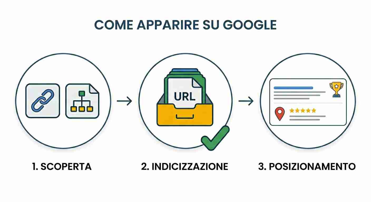 come apparire su google